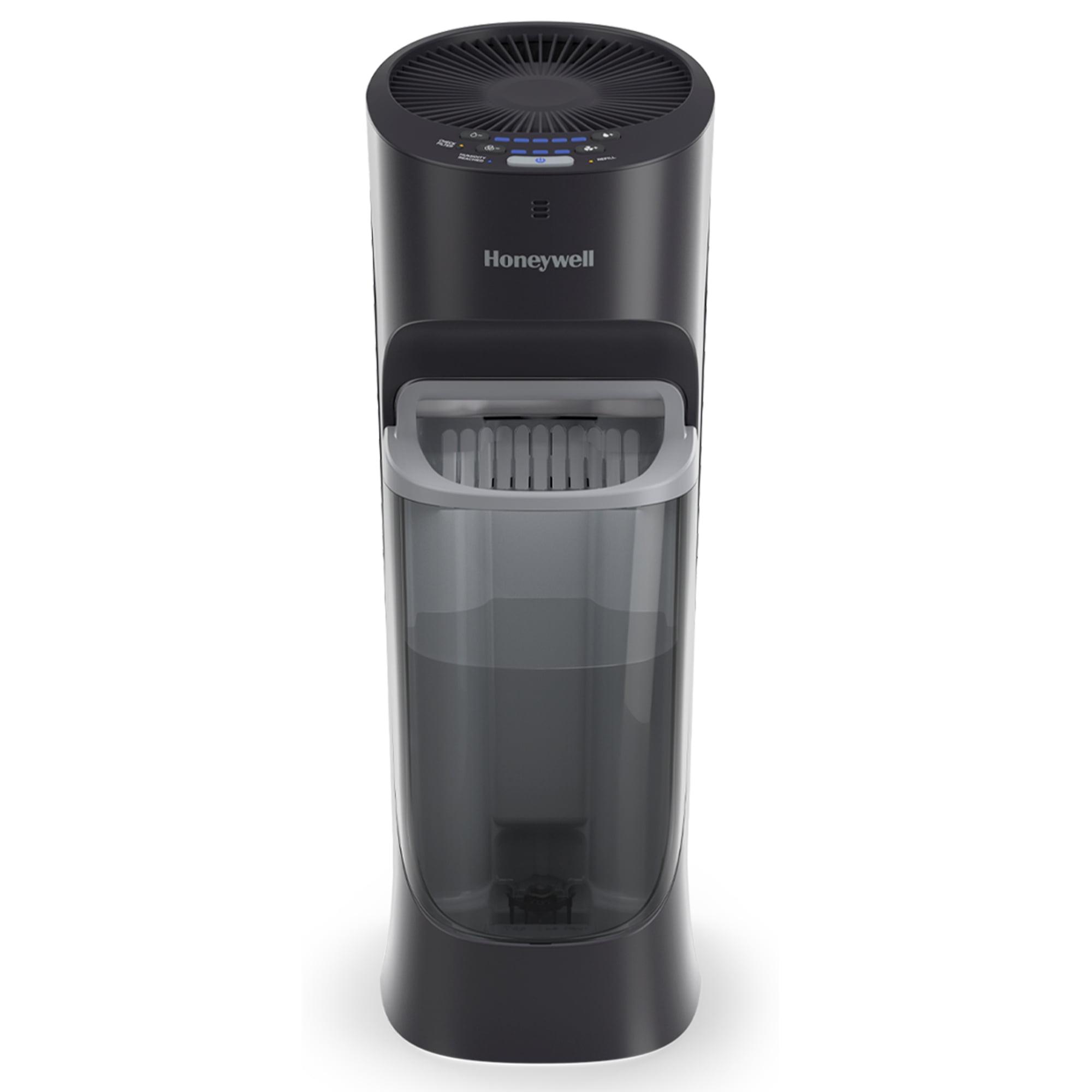 Black 1.5 Gallon Cool Mist Tower Humidifier with Humidistat