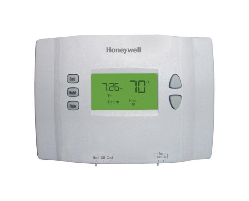 Honeywell Home 5-2 Day Programmable Low Volt Thermostat: White, Plastic, 1 Year Warranty, AA Battery Required