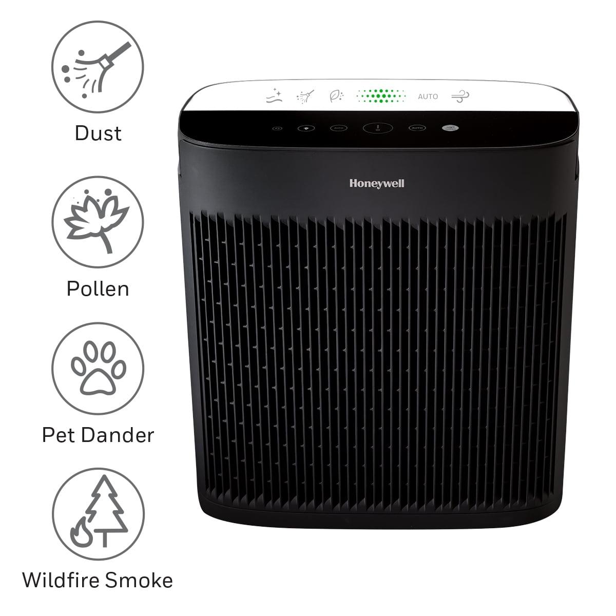 Honeywell Air Purifier, HPA5300B, 500 sq ft, HEPA Filter,  Allergen+ Plus, Smoke, Pollen, Dust Reducer