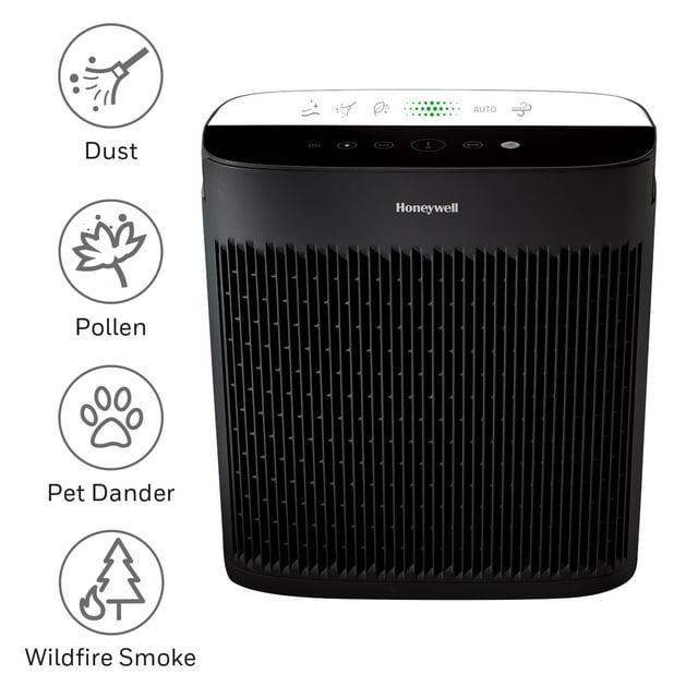Honeywell Air Purifier, HPA5300B, 500 sq ft, HEPA Filter,  Allergen+ Plus, Smoke, Pollen, Dust Reducer