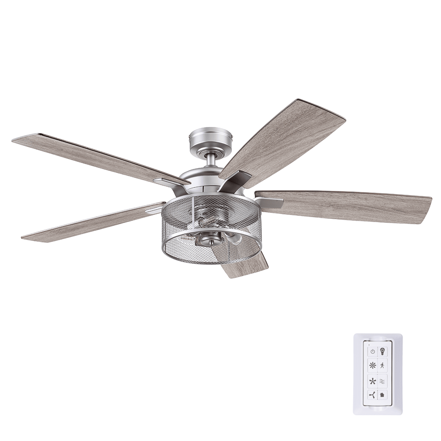 Carnegie 52" Ceiling Fan with LED Lights and Remote Included