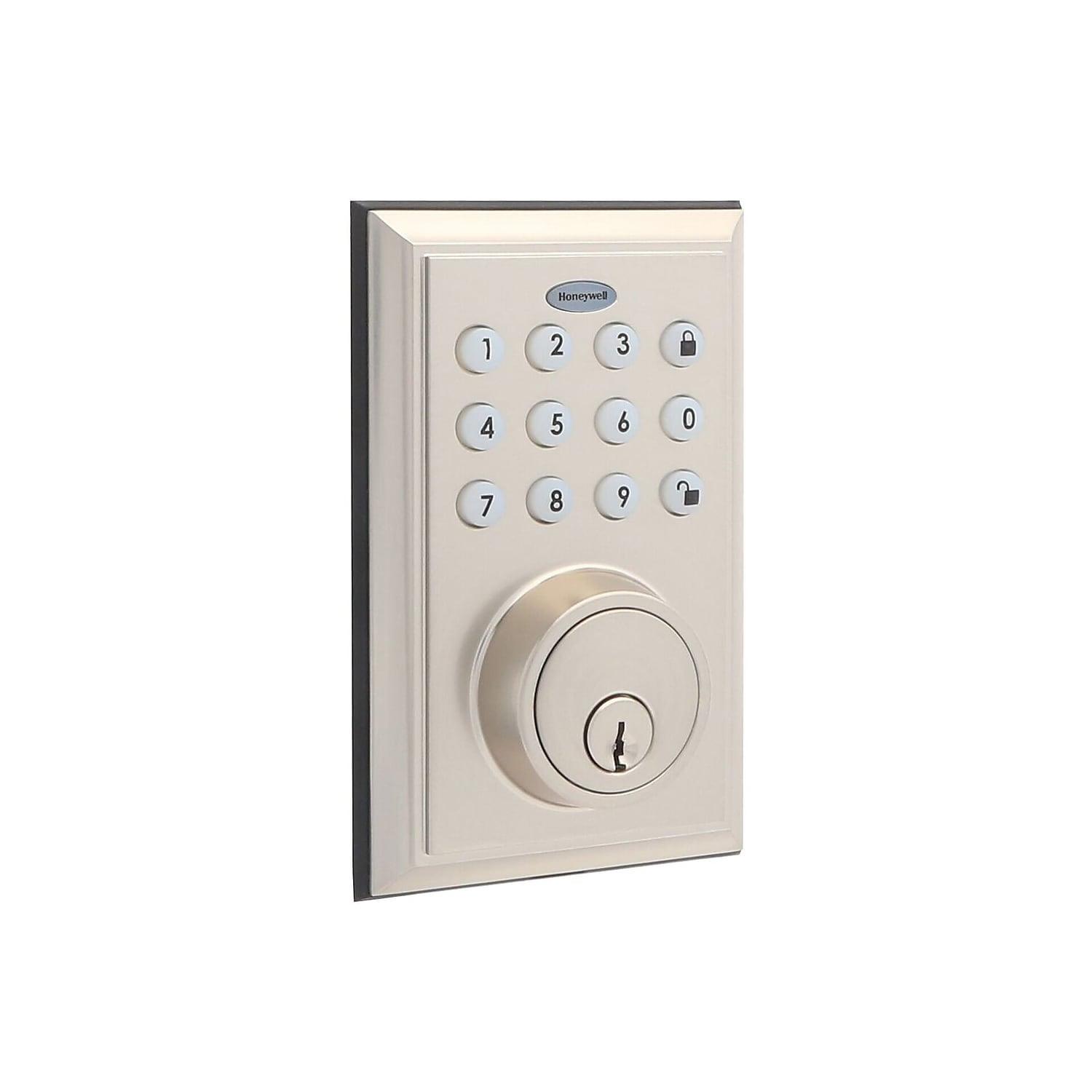 Satin Nickel Bluetooth Digital Deadbolt Door Lock with Keypad