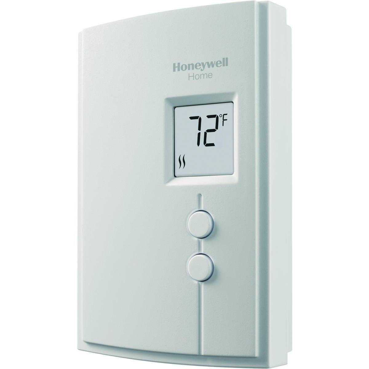 Honeywell Digital Non-Programmable Line Volt Thermostat for Electric Heat, White