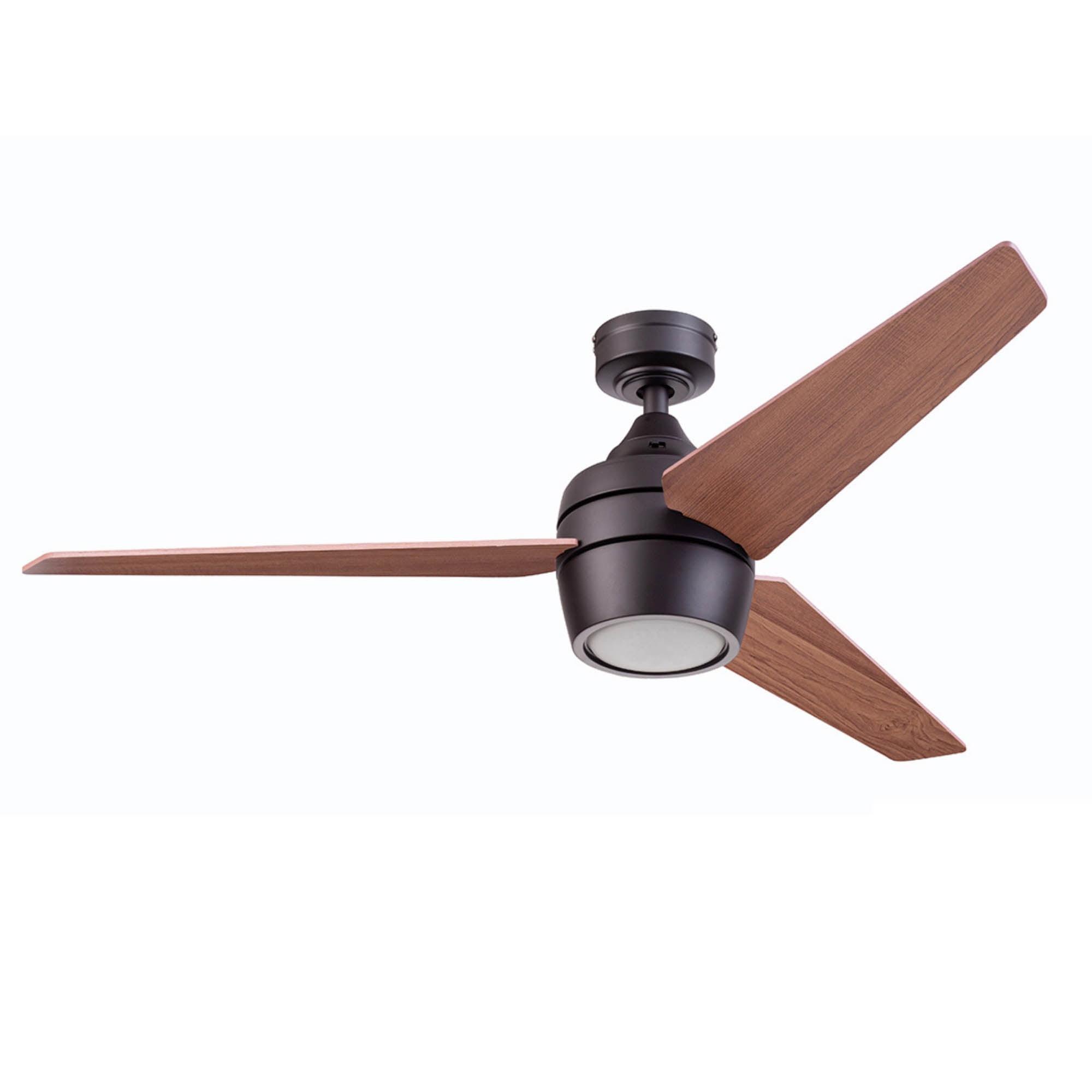 Eamon 52'' Matte Bronze Ceiling Fan with LED Light and Remote