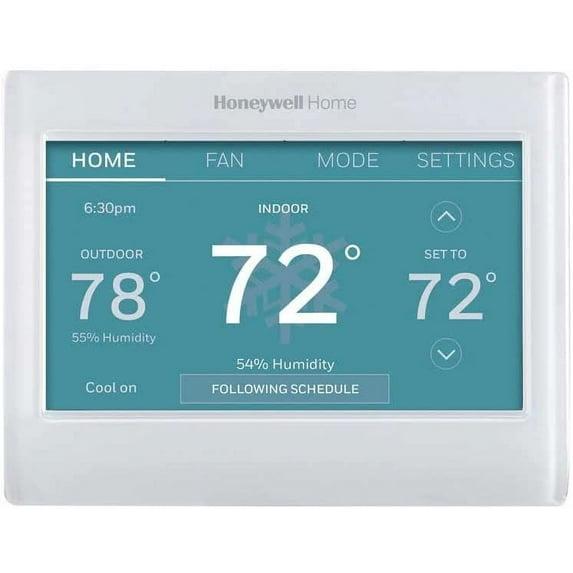 Honeywell Home RTH9600WF Smart Color Thermostat Energy Star Wi-Fi Programmable Touchscreen Alexa Ready - C-Wire Required, White