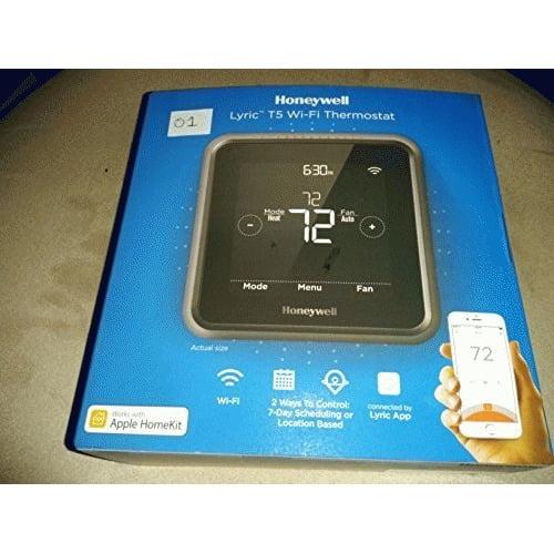 Honeywell Home T5 Smart Touchscreen Thermostat Black - Sleek Design and User-Friendly-