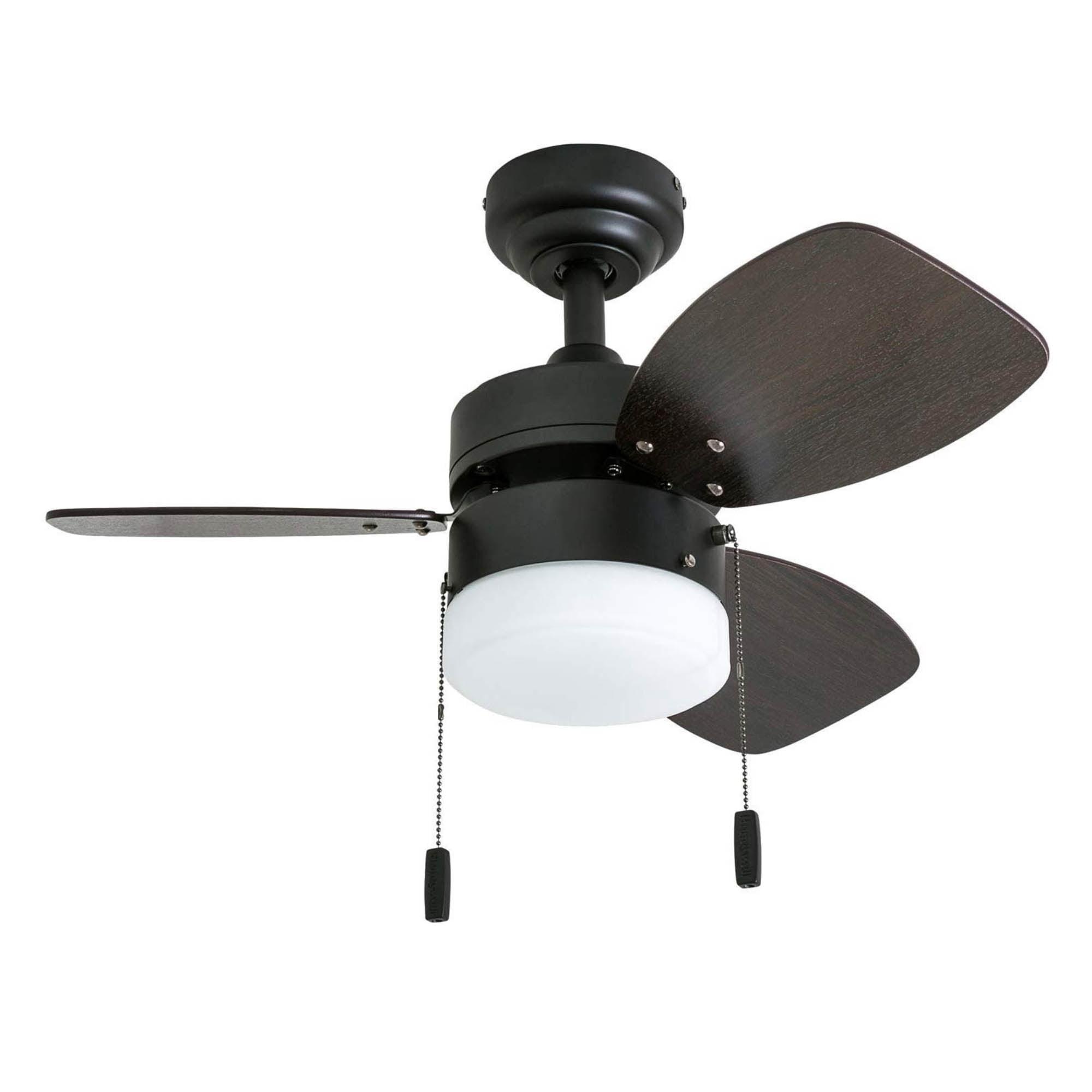 Ocean Breeze 30" 3 Blades LED Ceiling Fan with Light Kit Included