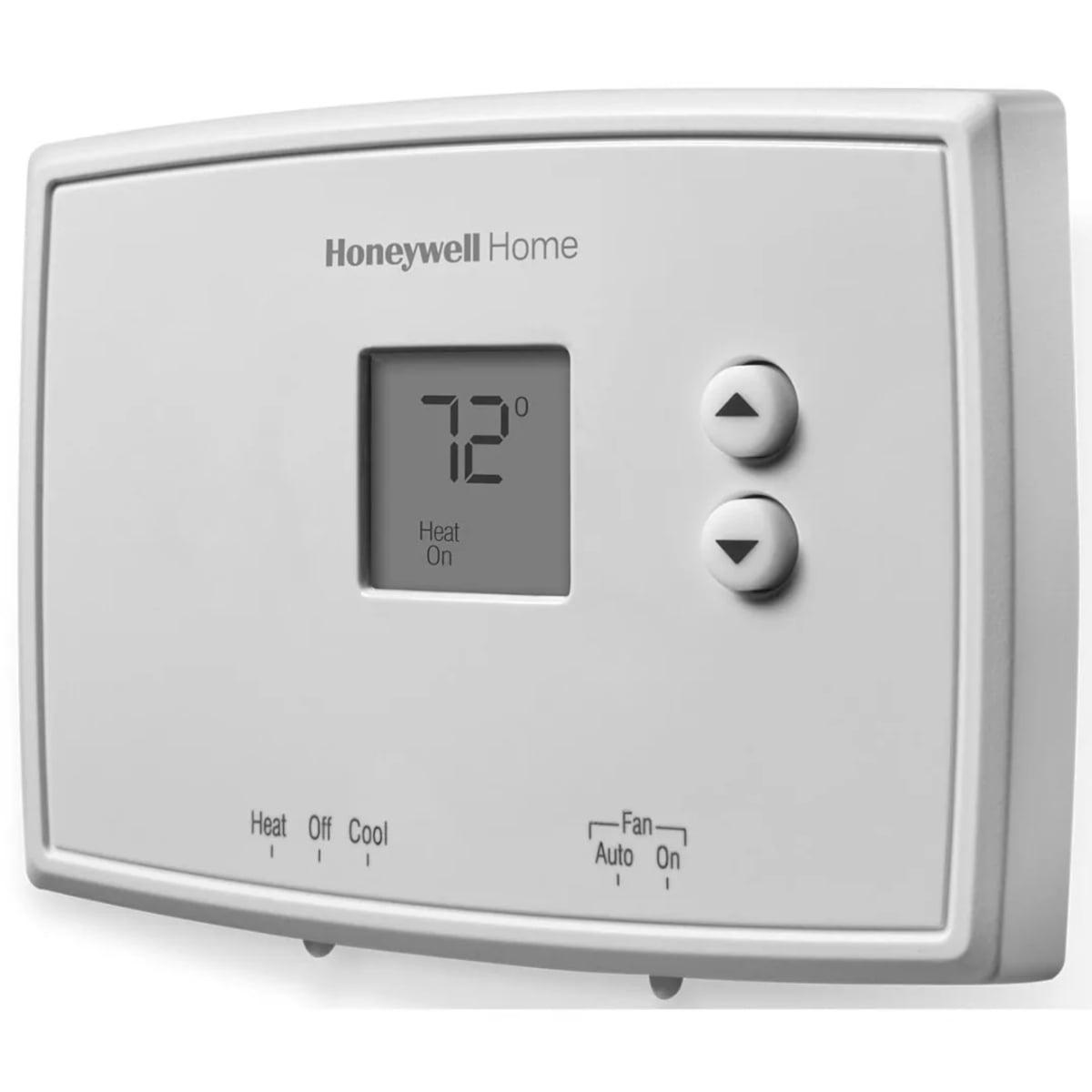 Honeywell Thermostat, Non-Programmable Thermostat, White, RTH111B1024/E1