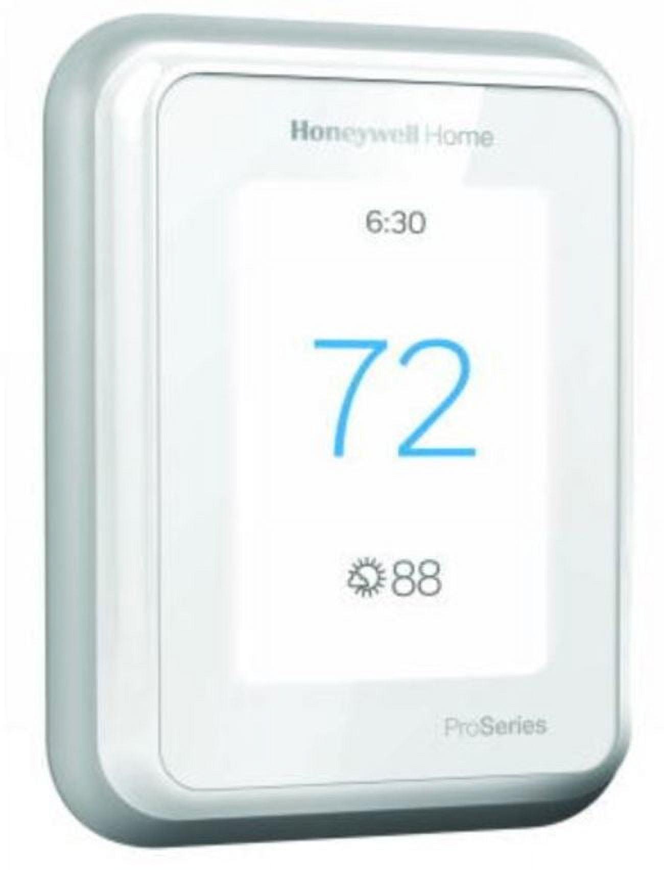 White Smart Programmable Touchscreen Thermostat with Wi-Fi