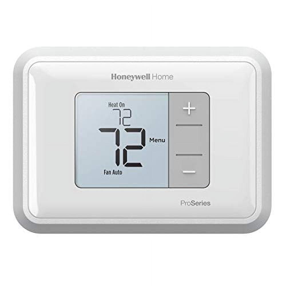 White Digital Rectangular Non-Programmable Thermostat