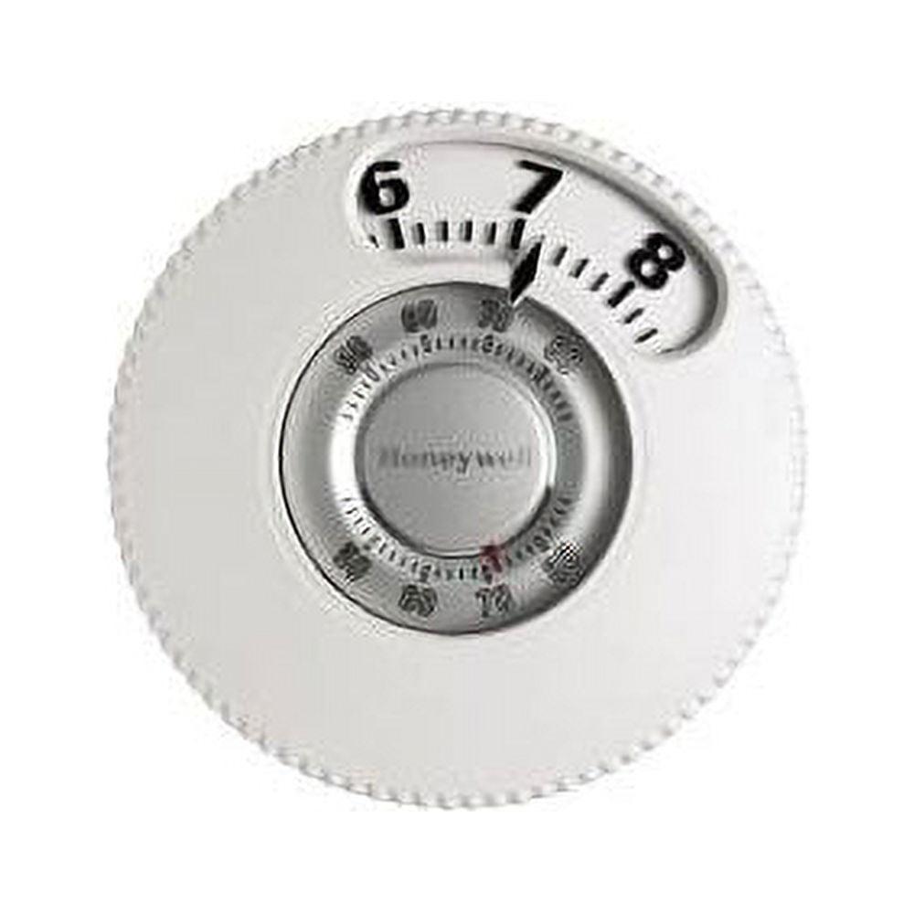 White Round Digital Low Voltage Thermostat