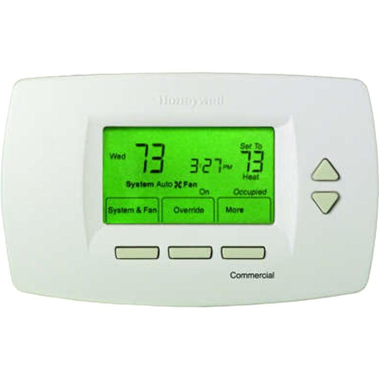 White Digital Programmable Heat Pump Thermostat with Touchscreen