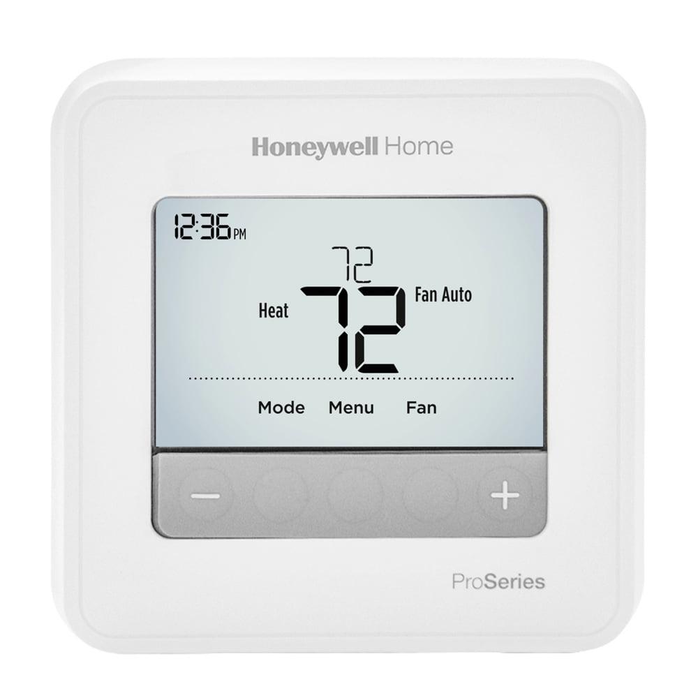 White Digital Programmable Thermostat with Mounting Hardware