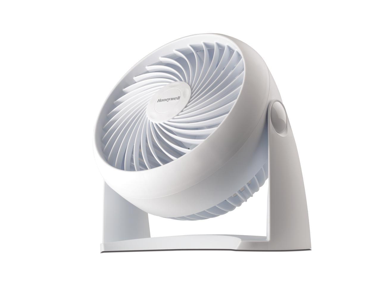 Honeywell TurboForce Table Air Circulator Fan White HT904: Portable Desk Fan, Quiet Operation, Adjustable Tilt, 3 Speeds
