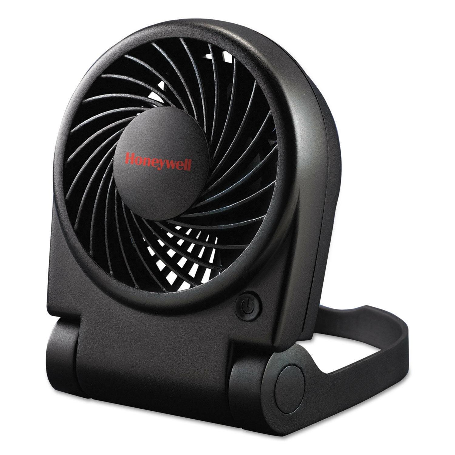 Compact Black USB and Battery Powered Portable Fan