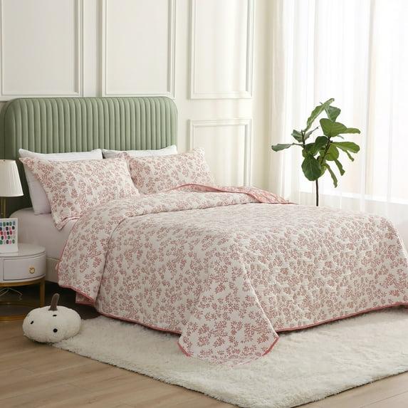 Marina Decoration Percale Floral Quilt Set