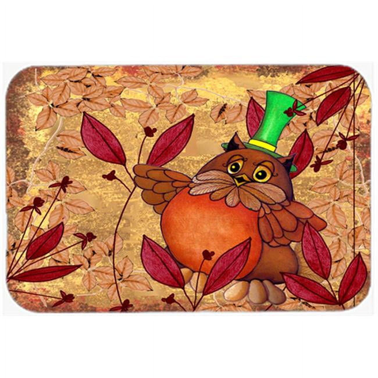 Caroline's Treasures Hootie Fall Owl Glass Cutting Board