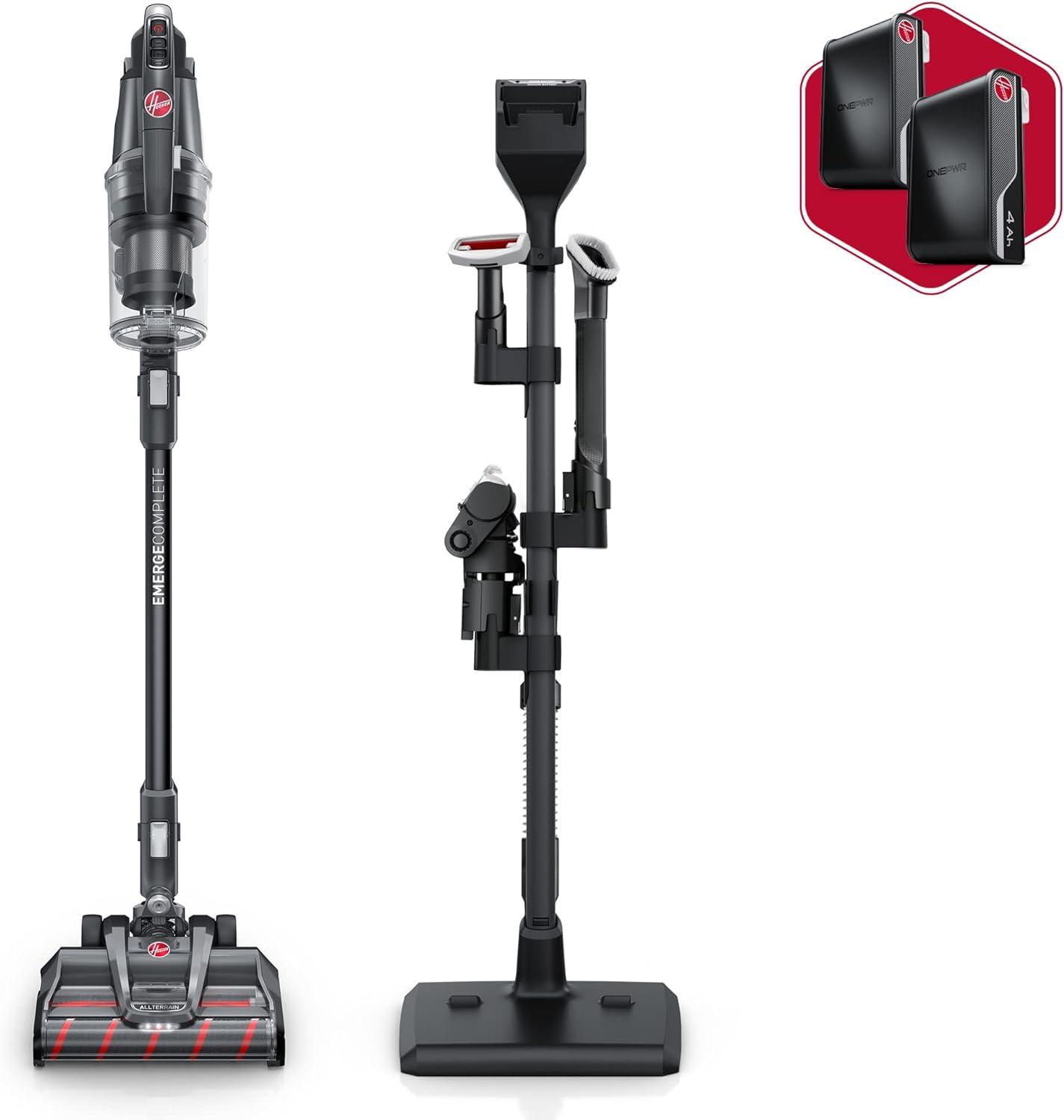 Hoover Onepwr Emerge Complete Cordless Stick Vacuum Dual Brush Roll, 2 Batteries, Bh53654ve