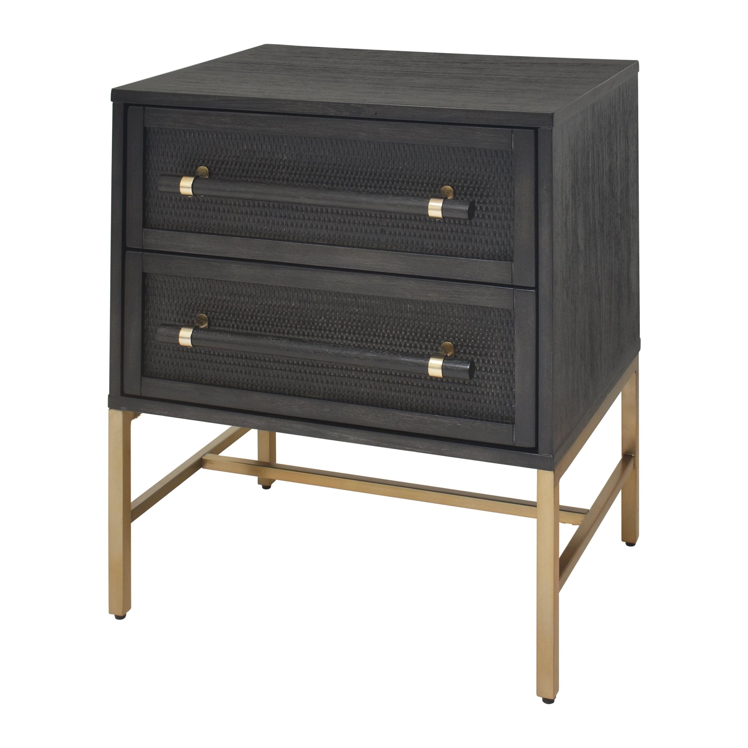 Sophia 2 Drawer Rattan Nightstand