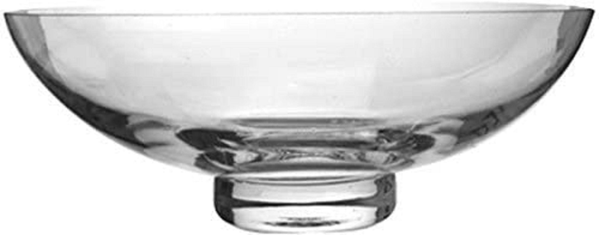 Elegant 11.8" Round Clear Glass Centerpiece Bowl