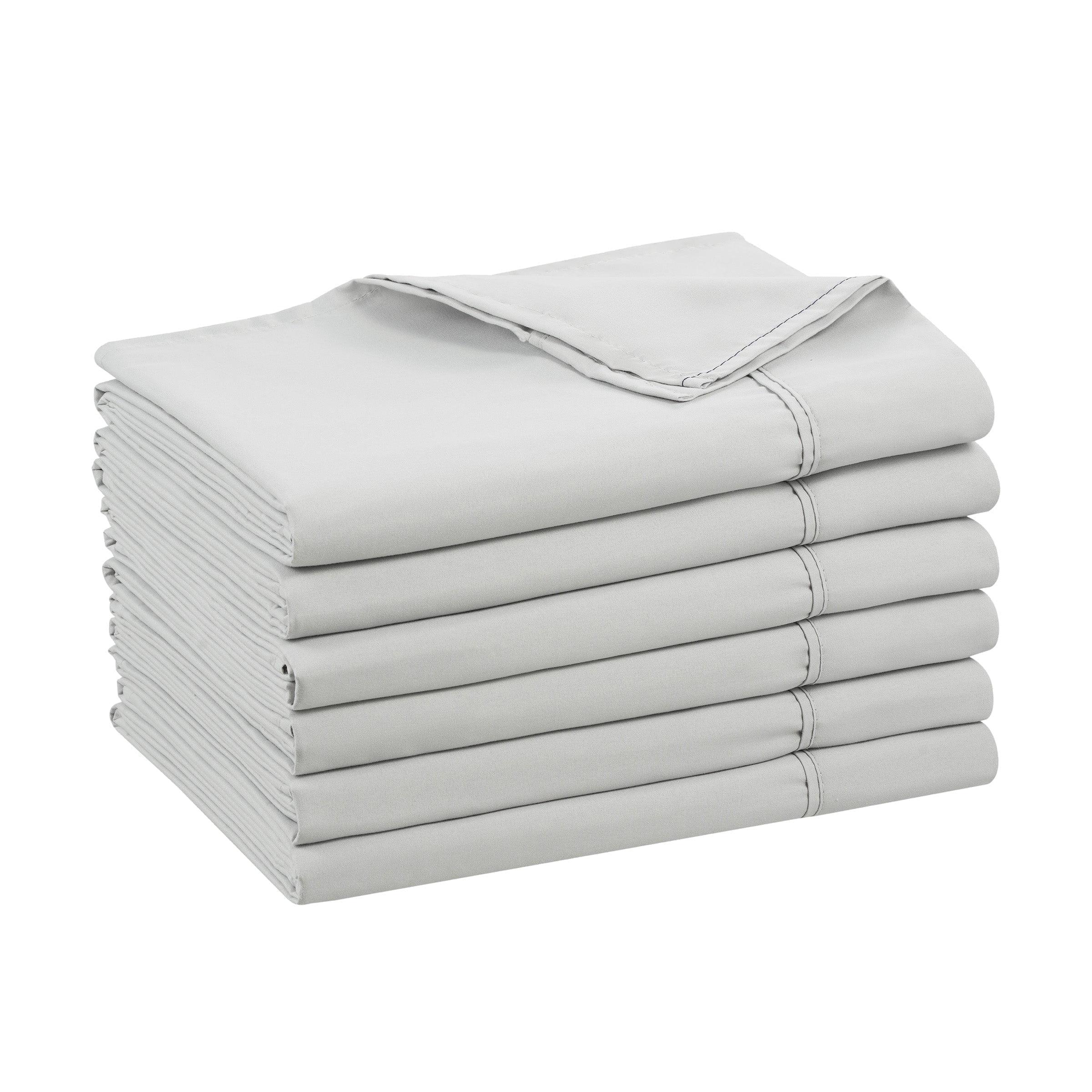 Host & Home Brushed Microfiber Flat Sheets - Pack of 6