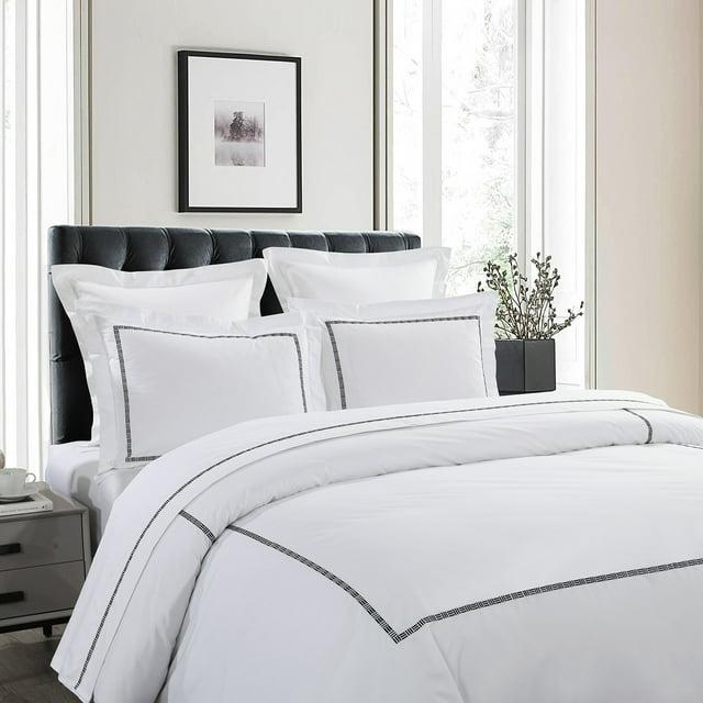 Hotel Grand Hotel Grand TENCEL Lyocell And Cotton Blend Embroi Sateen Duvet Cover Set