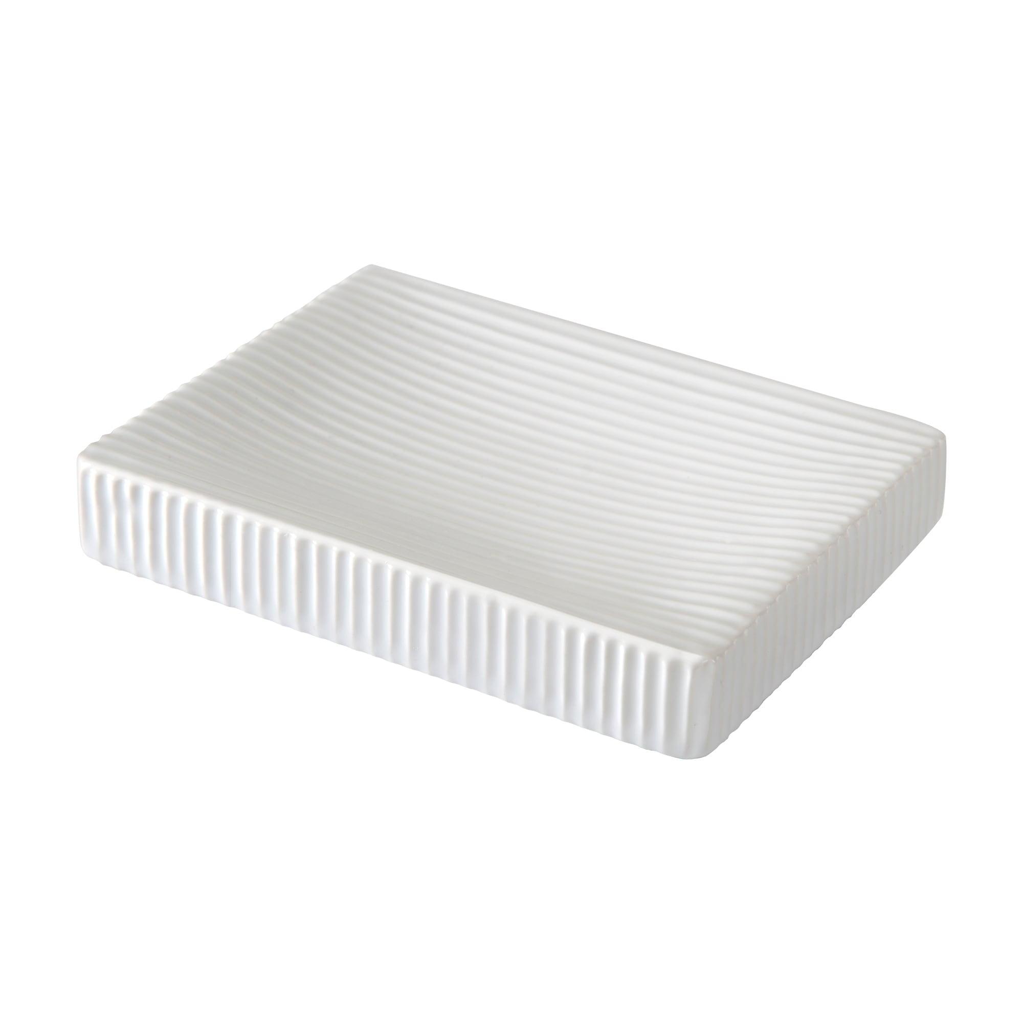 Hotelier Soap Dish Gray/White - Allure Home Creations