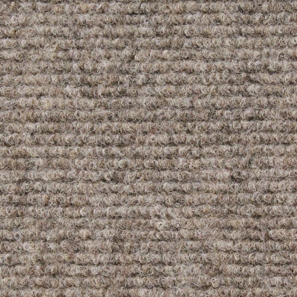 House Home & More Brown 6' x 10' Indoor/Outdoor Ribbed Carpet Roll for Patio, Porch, Deck, Boat