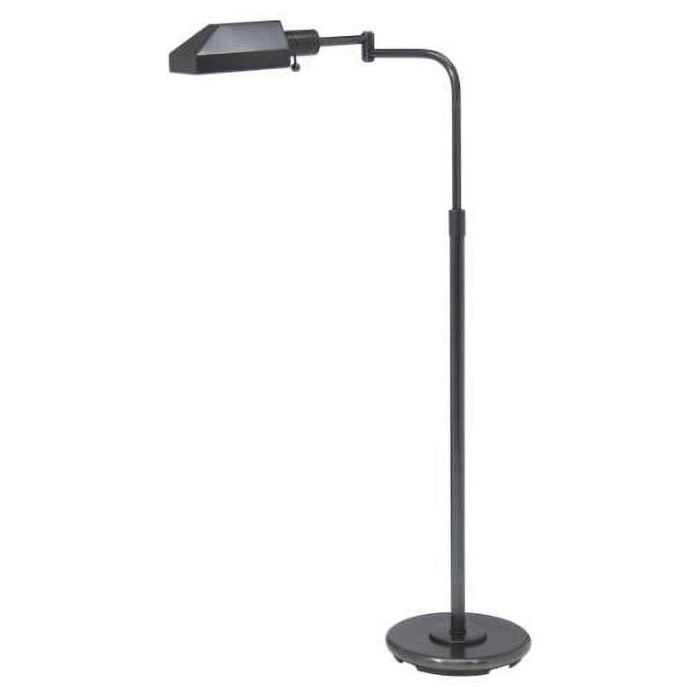 Adjustable Pharmacy Floor Lamp in Oil Rubbed Bronze with Metal Shade