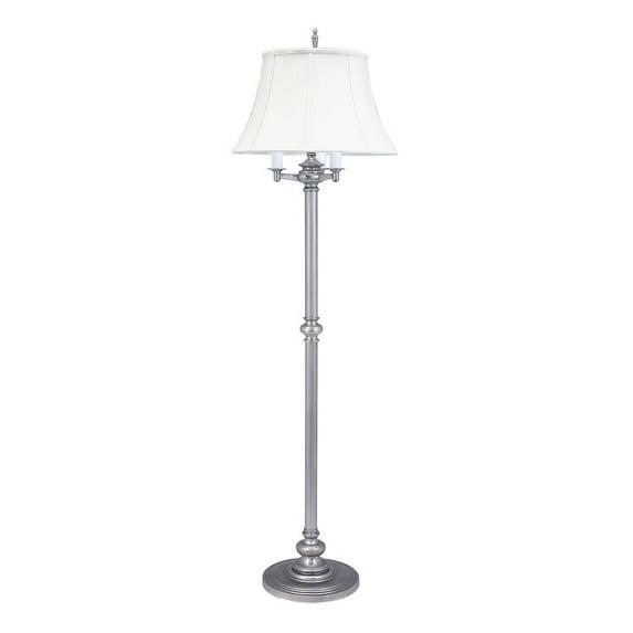 House of Troy Newport 66" Pewter Six-Way Floor Lamp