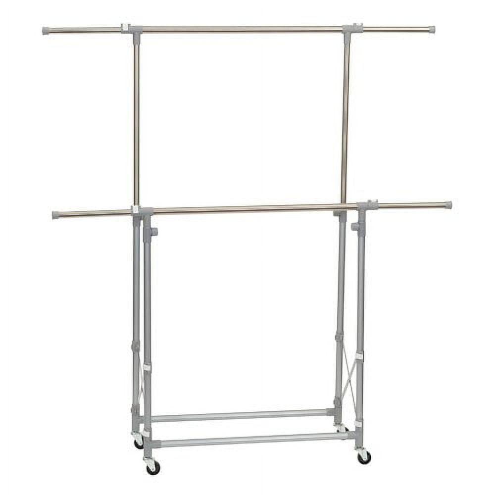 Household Essentials 52'' Dual Arm Adjustable Folding Garment Rack