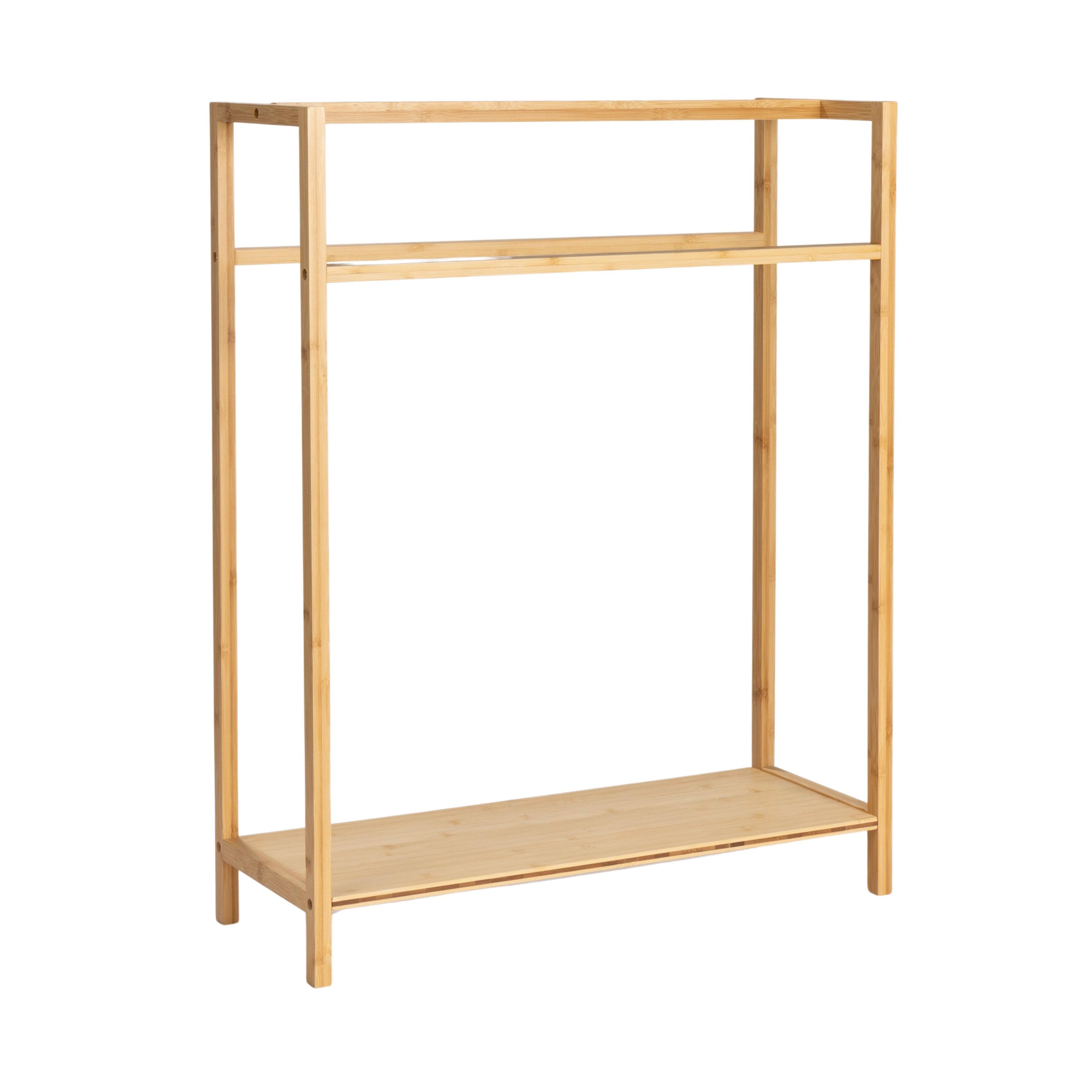 Darcy Wood Freestanding Towel Rack