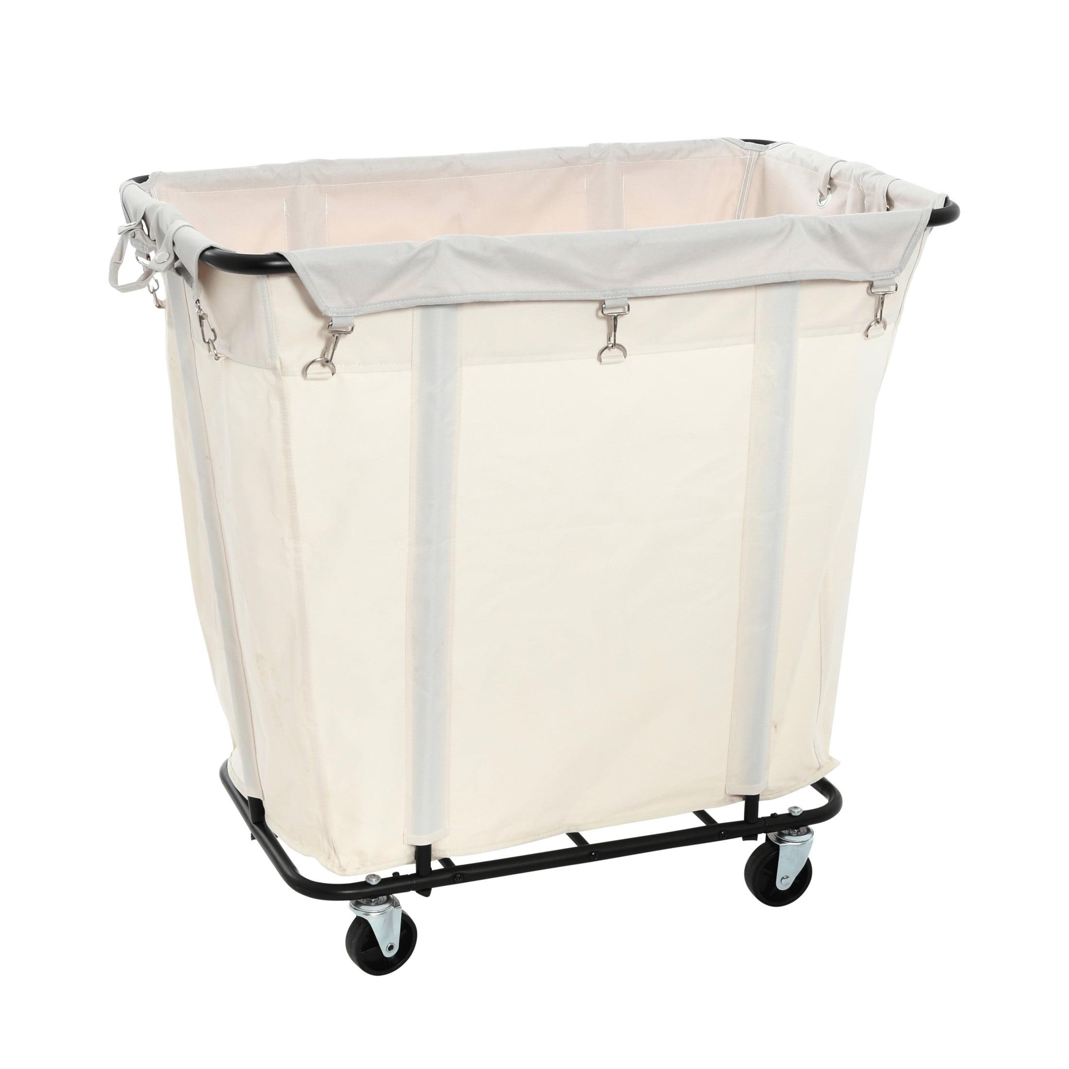 Household Essentials Rolling Laundry Hamper with Handles