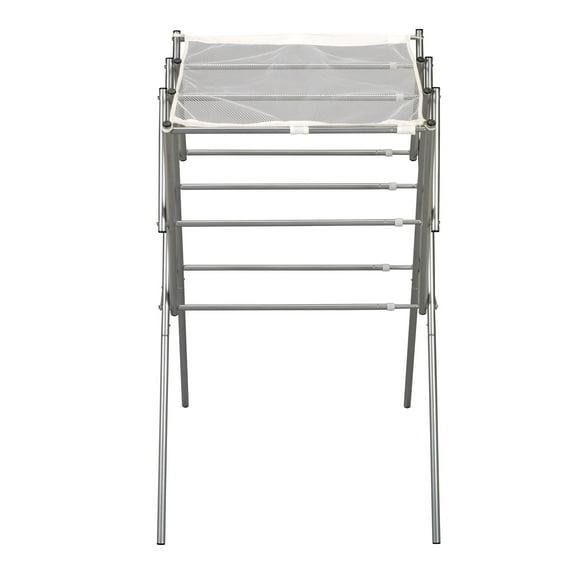 Household Essentials Clothes Drying Rack, Foldable, Expandable & Collapsible: Steel, 22 lb Capacity, 5.3 sq ft Drying Area