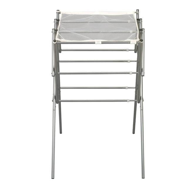 Household Essentials Clothes Drying Rack, Foldable, Expandable & Collapsible: Steel, 22 lb Capacity, 5.3 sq ft Drying Area