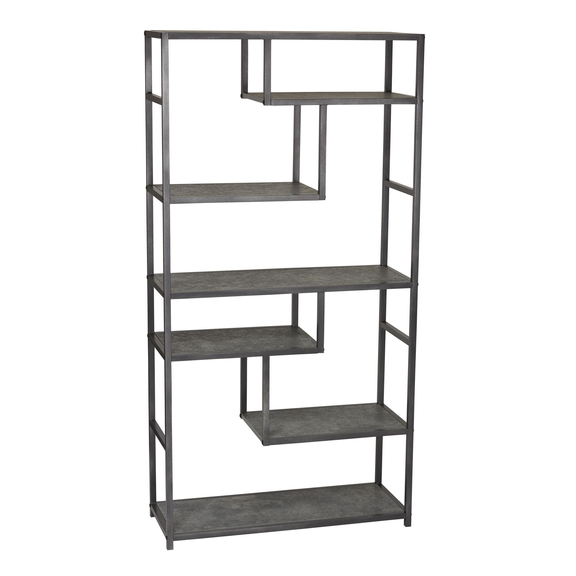 Household Essentials 65" Jamestown Tall 6 Shelf Bookshelf