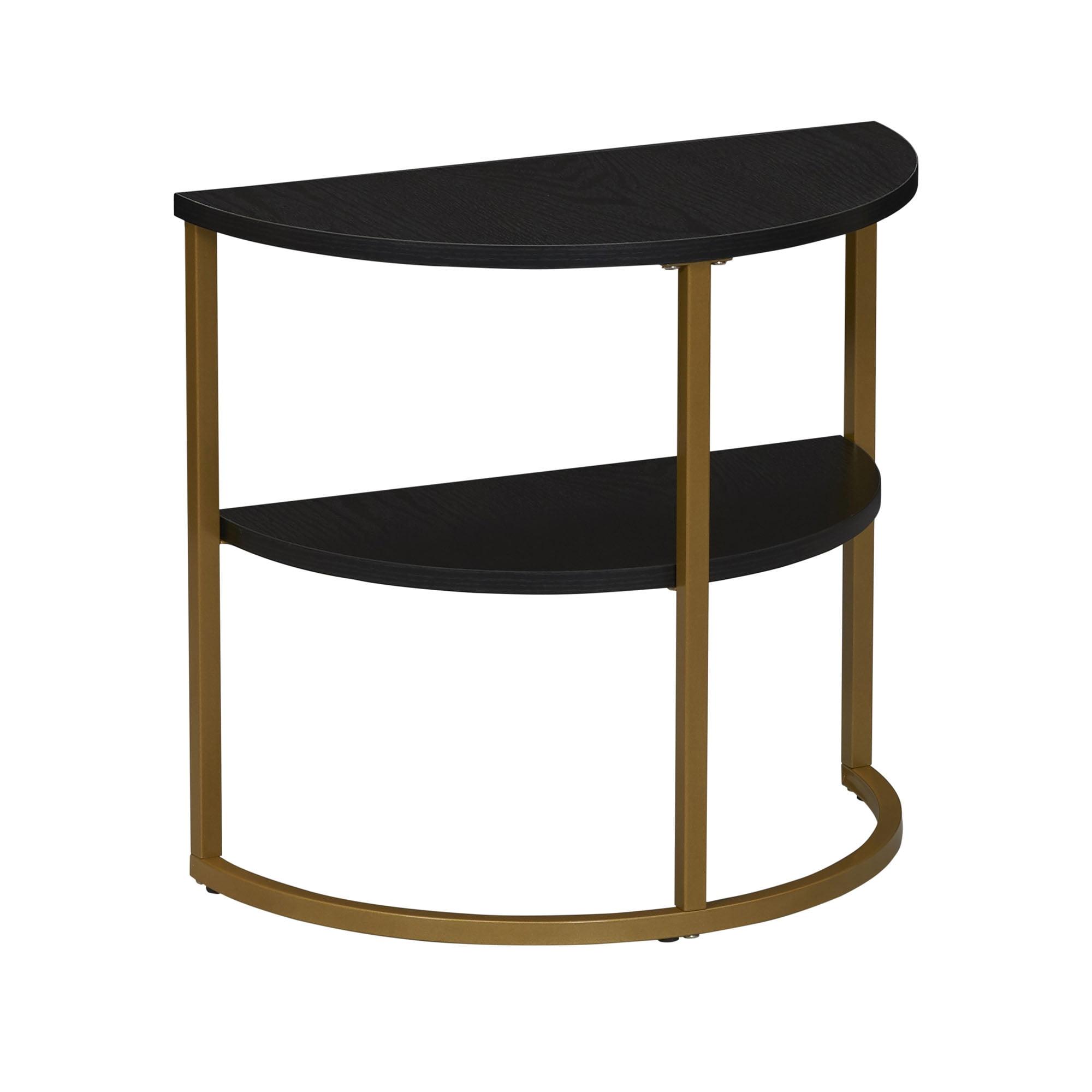 Household Essentials Half Moon Side End Table