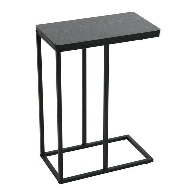 WANDINGT Accent Table C-Shaped Living Room End Tables Snack Laminate Metal Frame Side Table