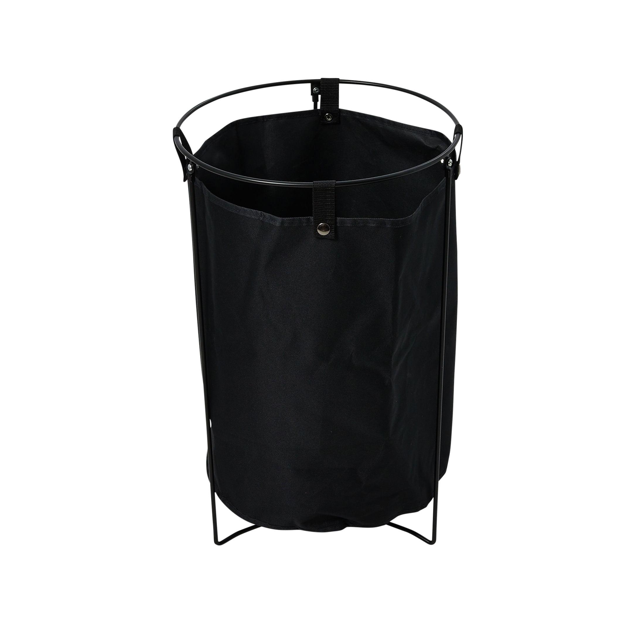 Black Metal Frame Laundry Hamper with Removable Canvas Bag