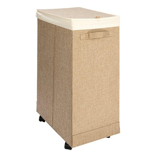 Household Essentials Rolling Laundry Hamper with Handles