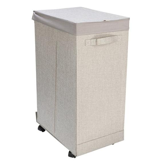 Household Essentials Rolling Laundry Hamper with Handles