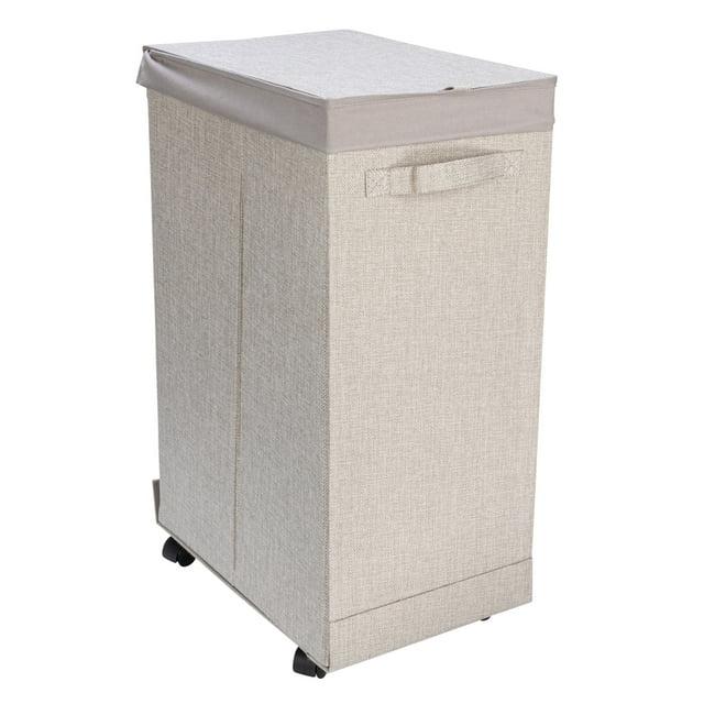 Household Essentials Rolling Laundry Hamper with Handles