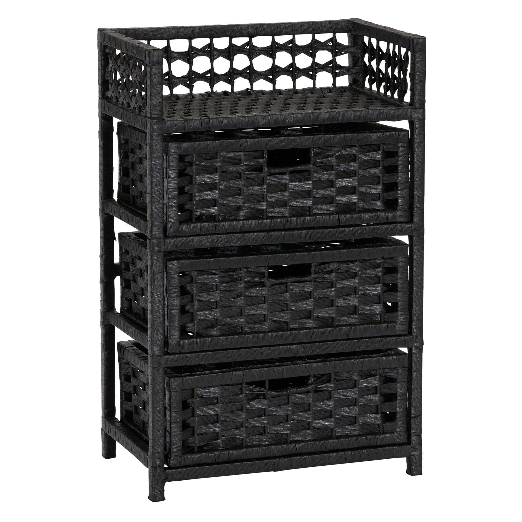 Household Essentials Paper Rope 3-Drawer Chest