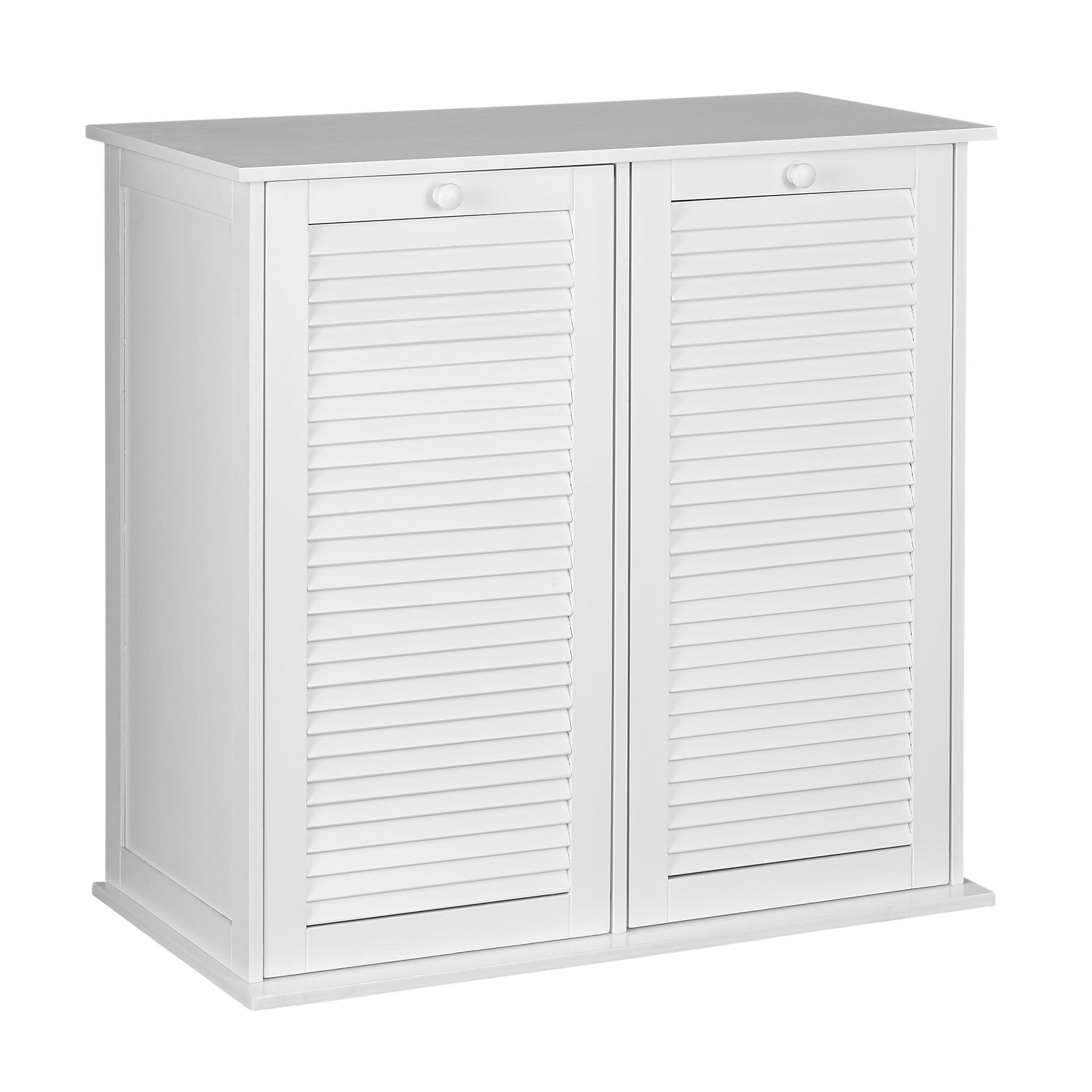 Tilt-out Cabinet Laundry Sorter with Shutter Front