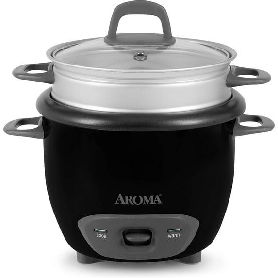 Aroma AROMA Rice Cooker, 7-Cup (Uncooked) / 14-Cup (Cooked), Steamer, Grain Cooker, 3Qt