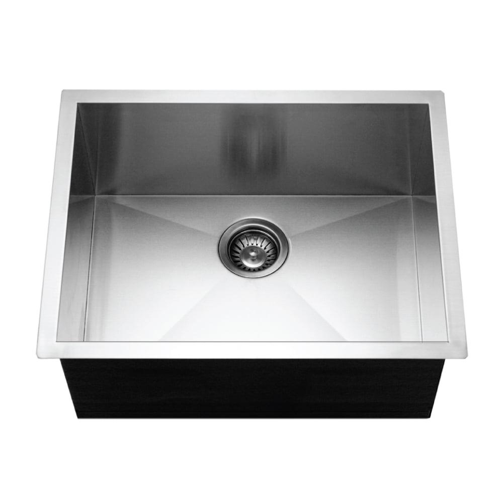 Contempo 23'' Stainless Steel Undermount Single Bowl Kitchen Sink