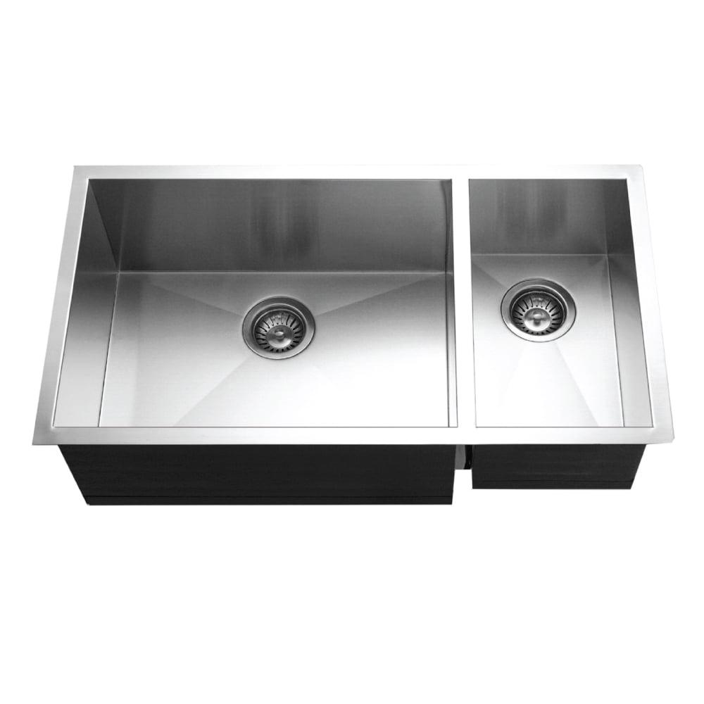 Contempo 33'' L Undermount Double Bowl Stainless Steel Kitchen Sink