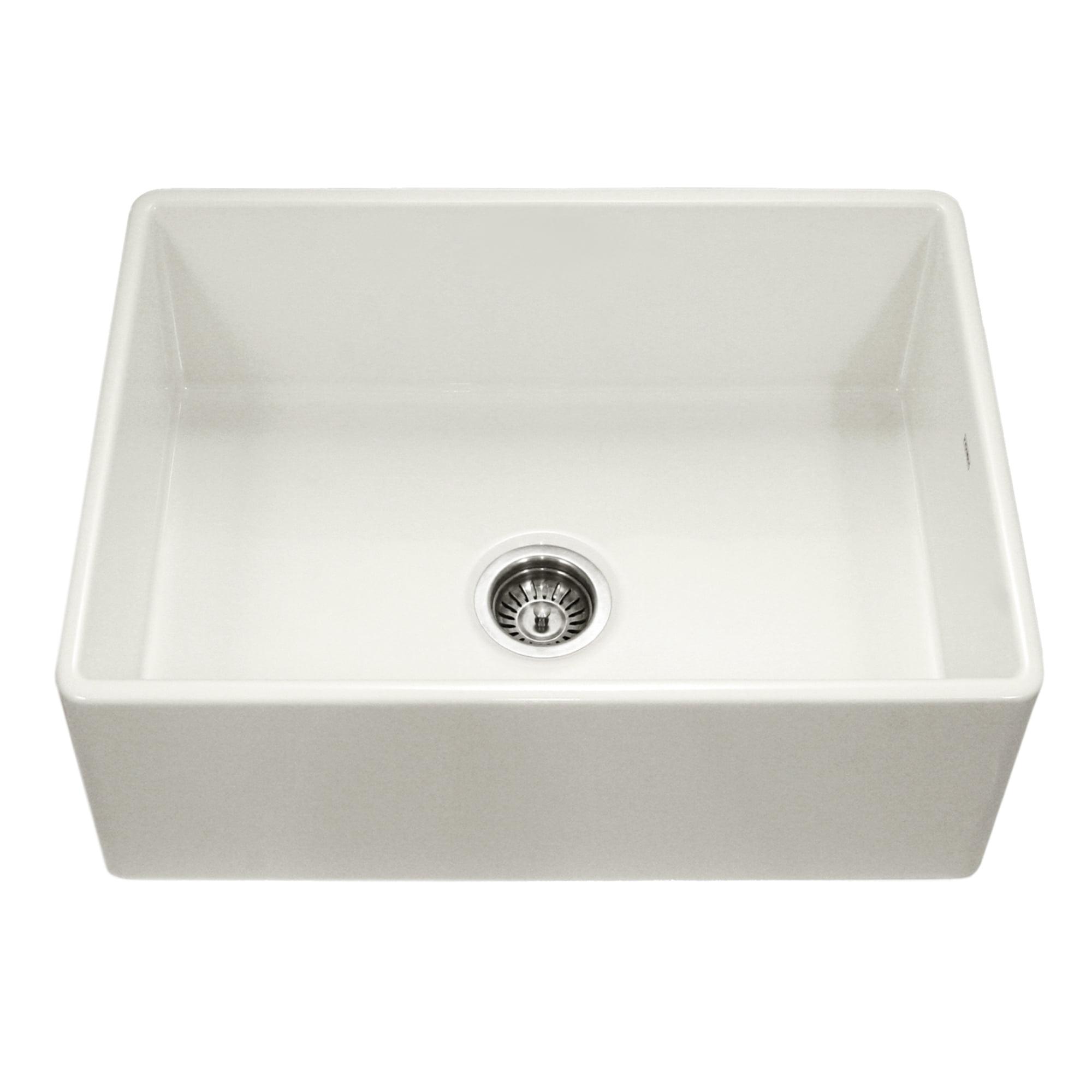 Houzer Farmhouse Apron Front 33 inch Fireclay Single Bowl Kitchen Sink