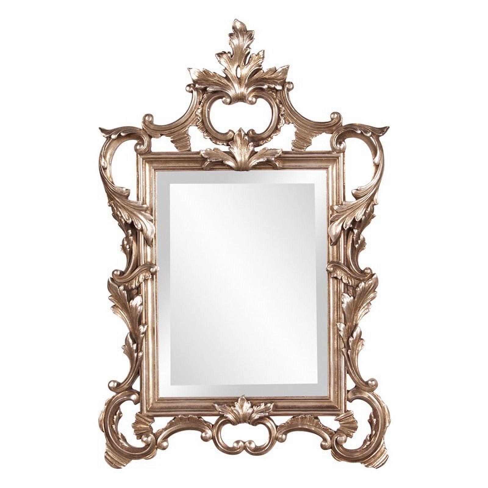 Howard Elliott 30.75"x20" Metallic Warm Ornate Framed Wall and Accent Mirror Silver