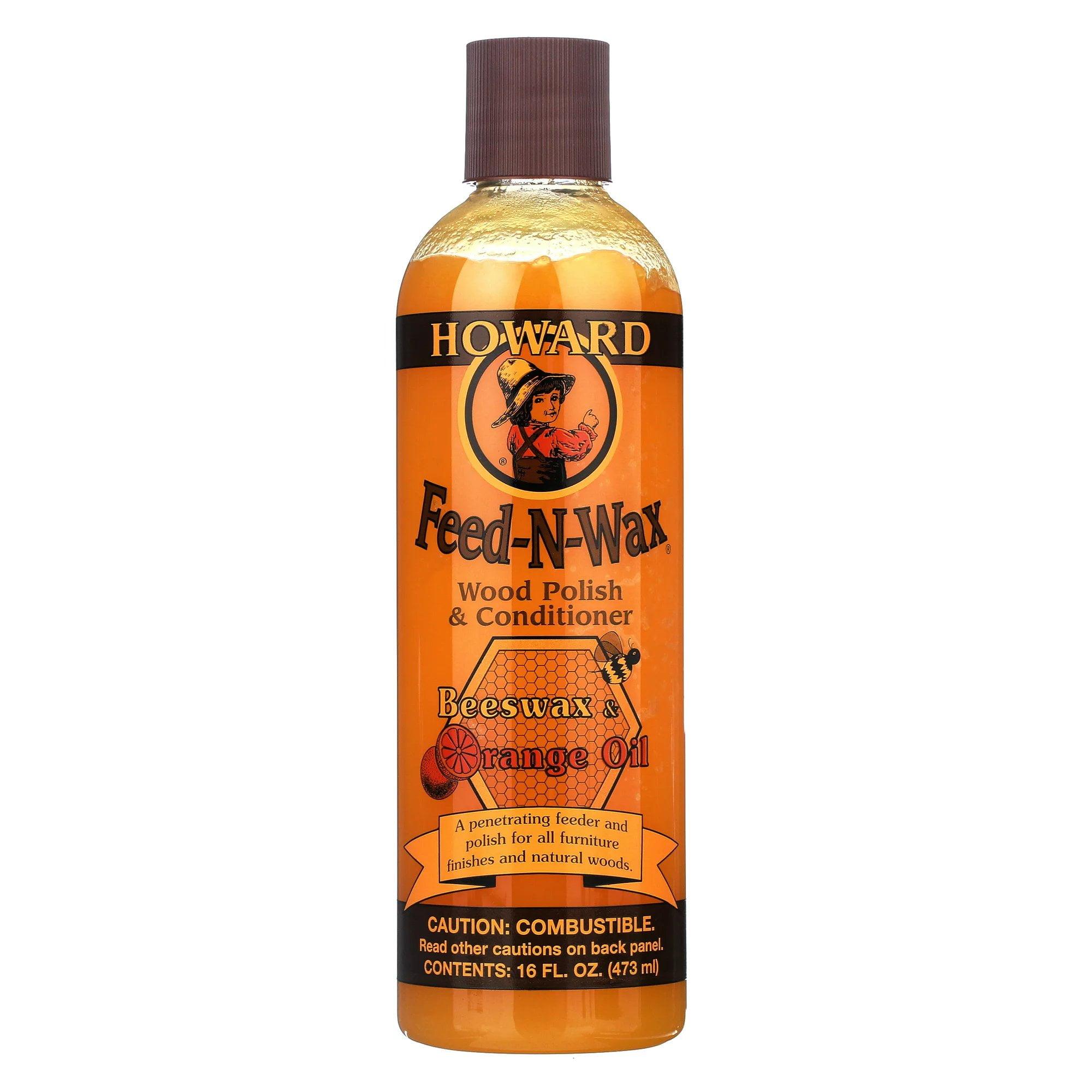 Howard Feed-N-Wax Orange Scent Wood Protector 16 oz Gel